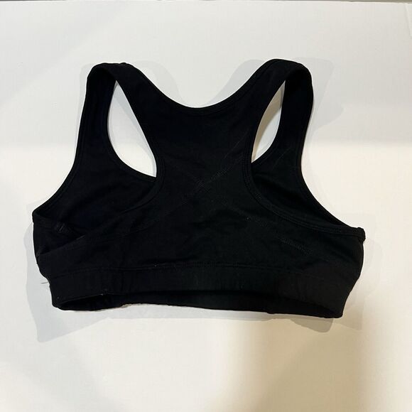 Womens Black Asics Sports Bra Small Logo - Picture 3 of 8